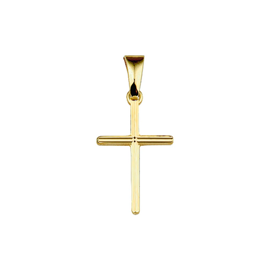 hanger kruis gediamanteerd 14K geelgoud