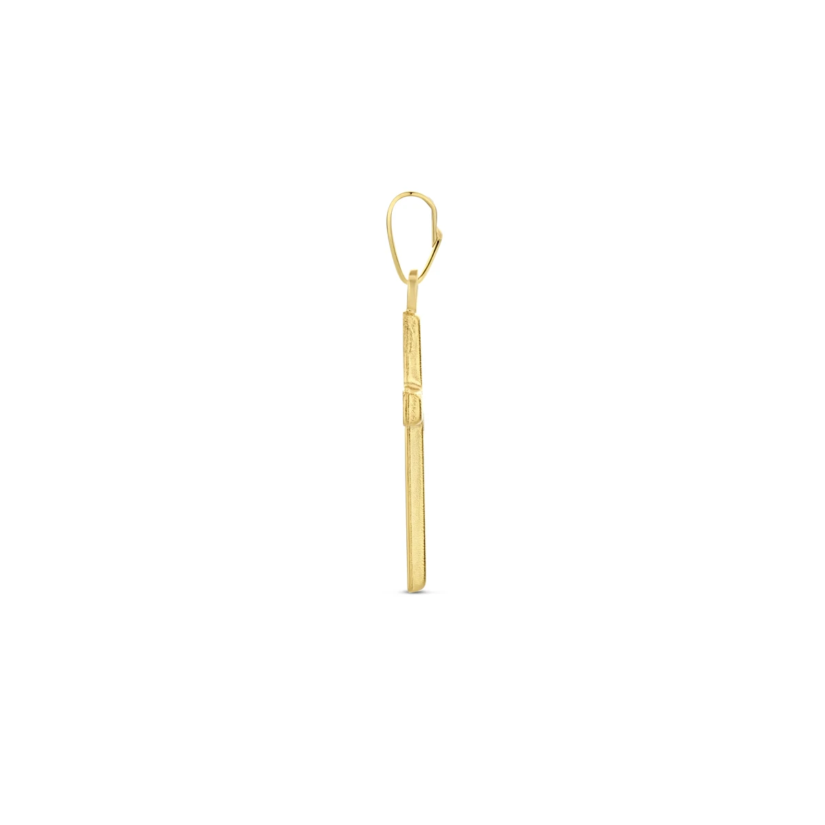 hanger kruis gediamanteerd 14K geelgoud