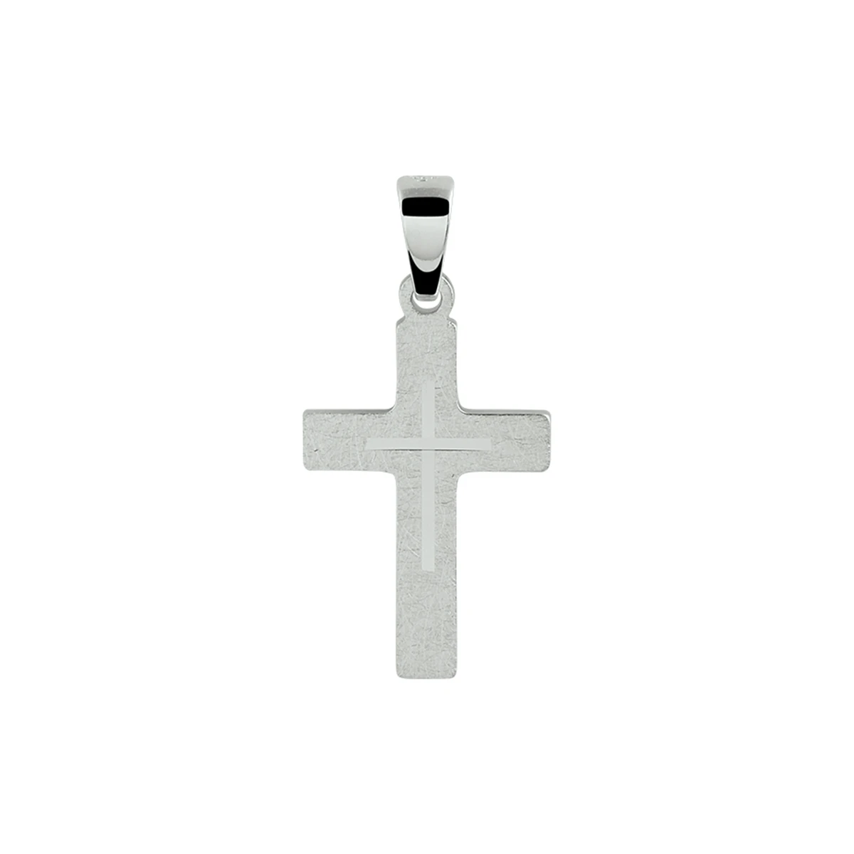 hanger kruis zilver gerhodineerd