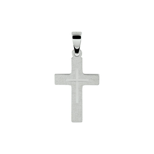 hanger kruis zilver gerhodineerd