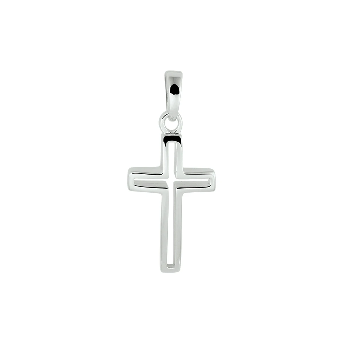hanger kruis zilver gerhodineerd