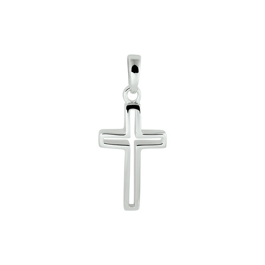 hanger kruis zilver gerhodineerd