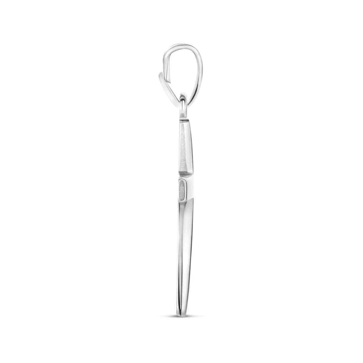 hanger kruis zilver gerhodineerd