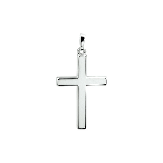 hanger kruis zilver wit