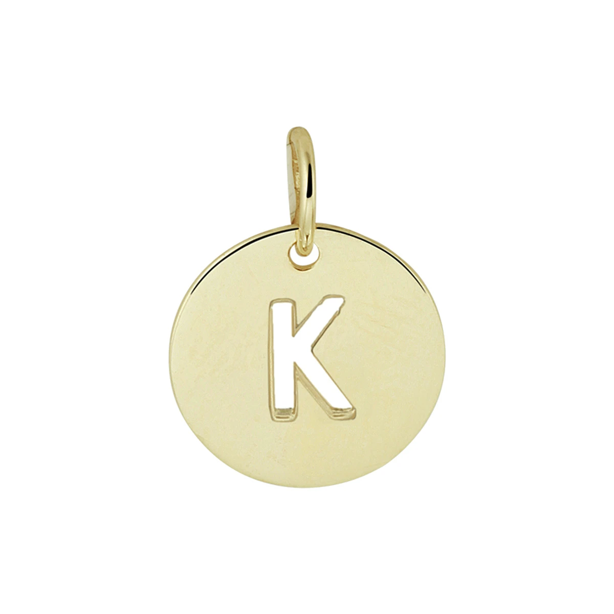 hanger letter 13 mm 14K geelgoud