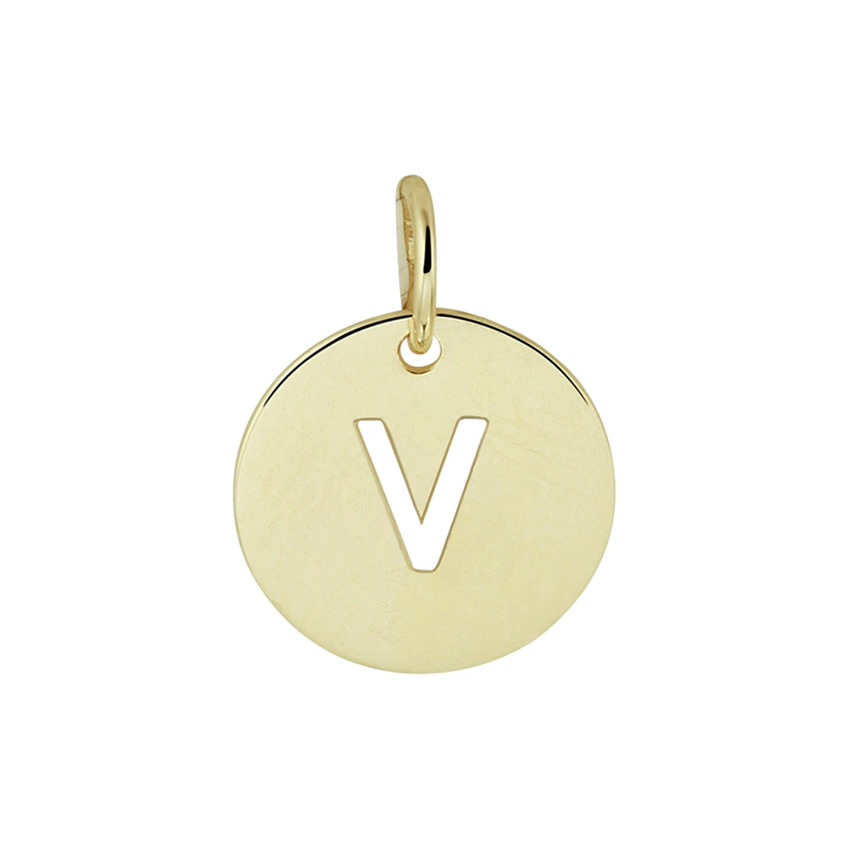 hanger letter 13 mm 14K geelgoud