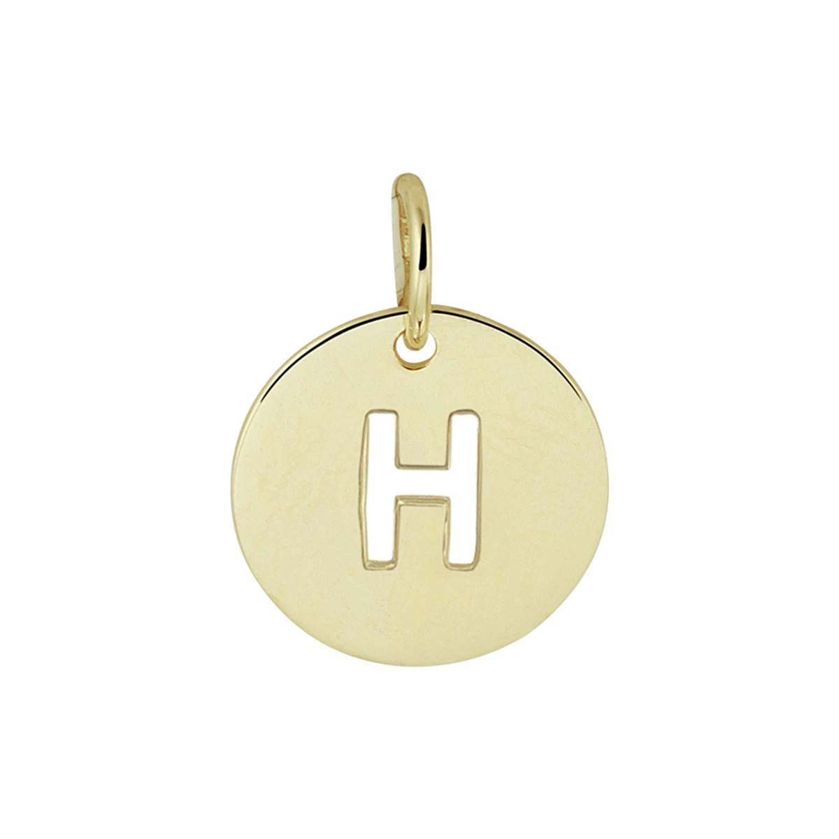 hanger letter 13 mm 14K geelgoud
