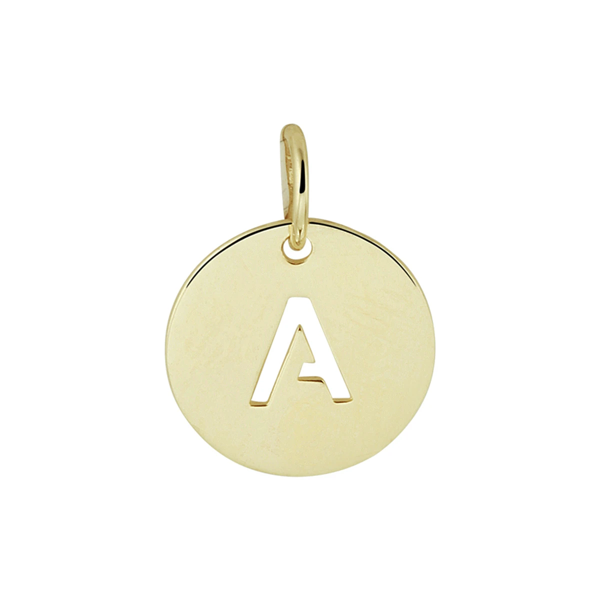 hanger letter 13 mm 14K geelgoud