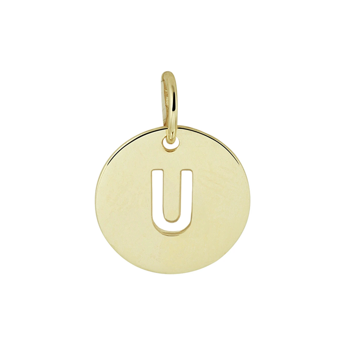 hanger letter 13 mm 14K geelgoud