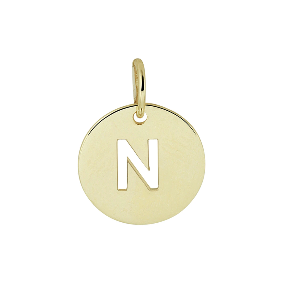 hanger letter 13 mm 14K geelgoud