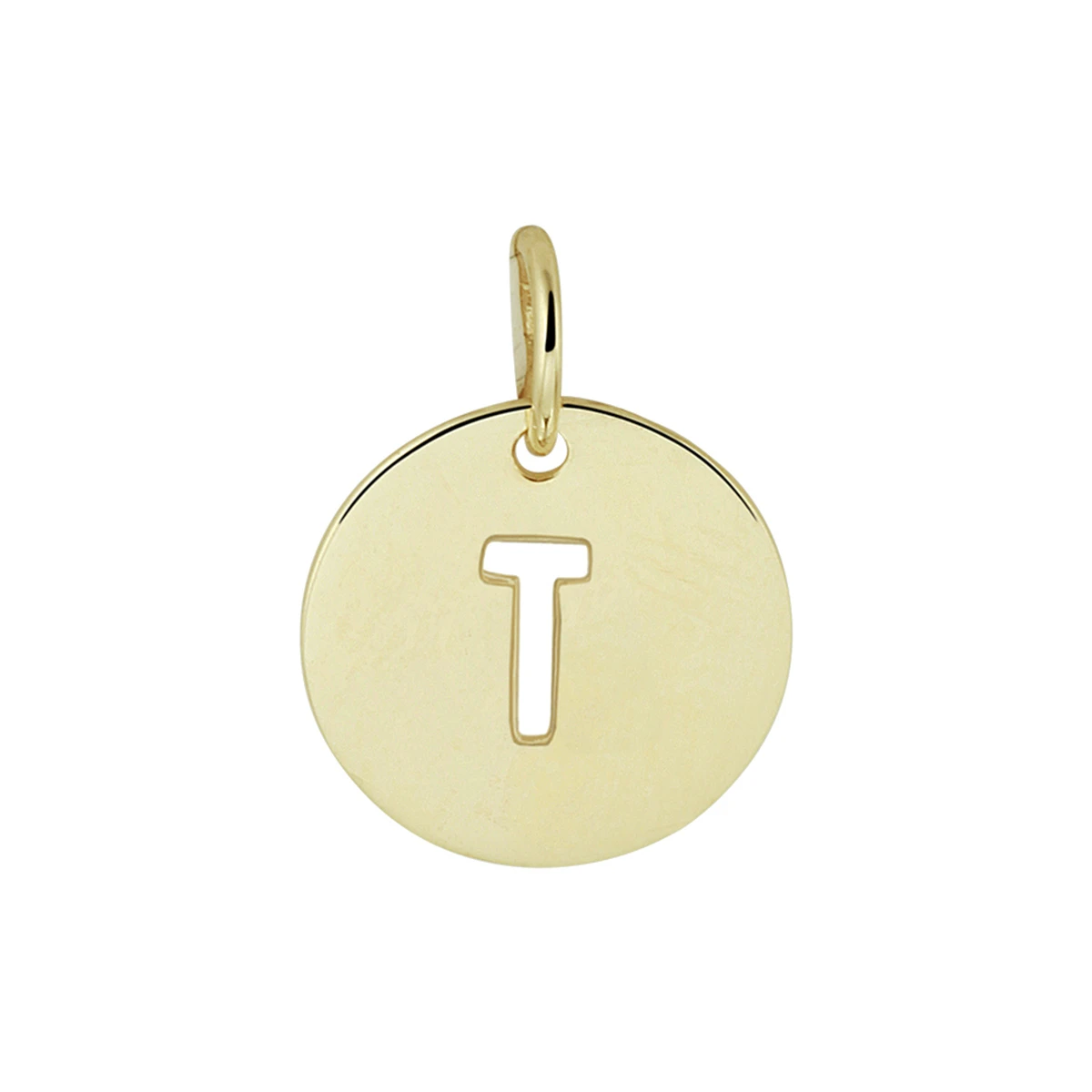 hanger letter 13 mm 14K geelgoud