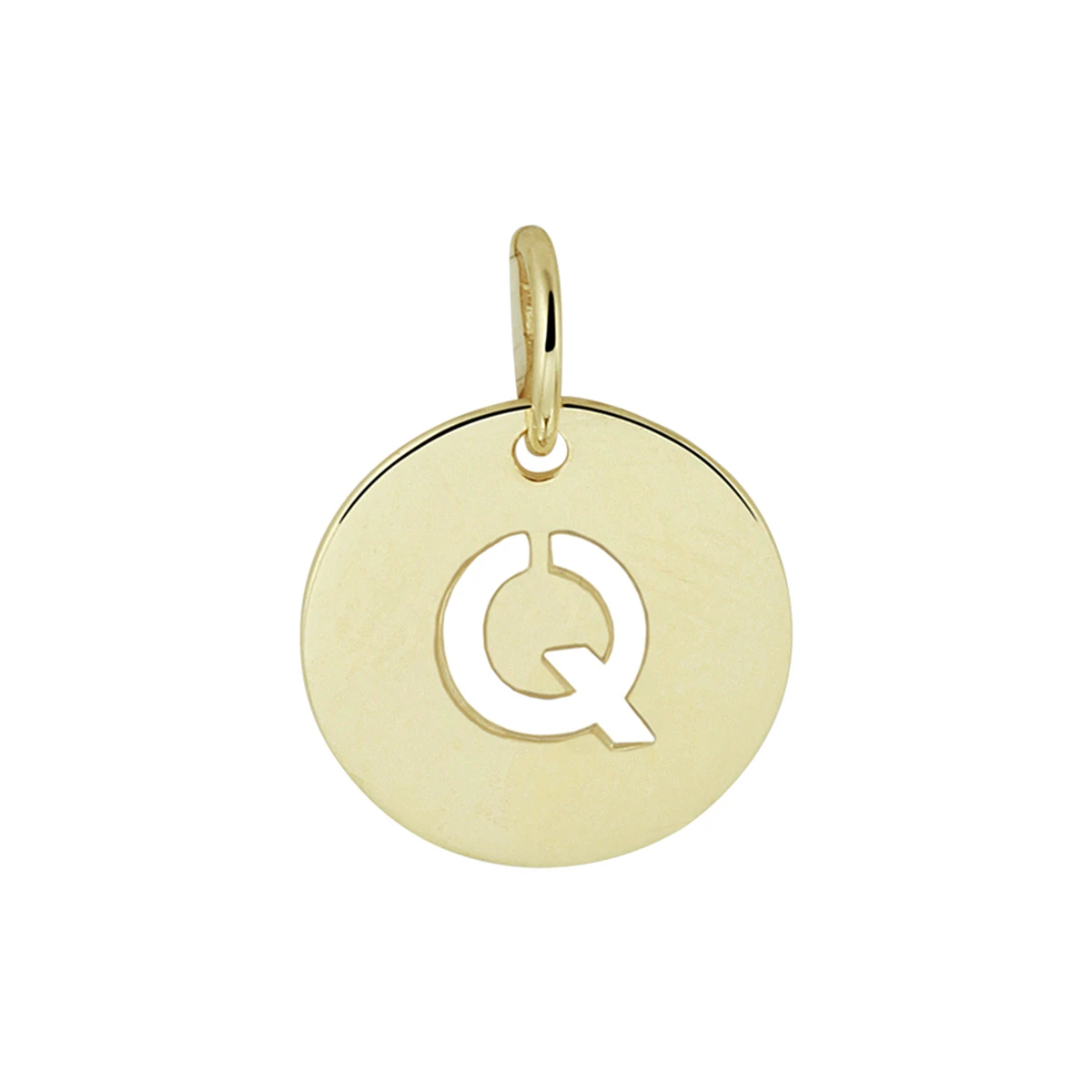hanger letter 13 mm 14K geelgoud
