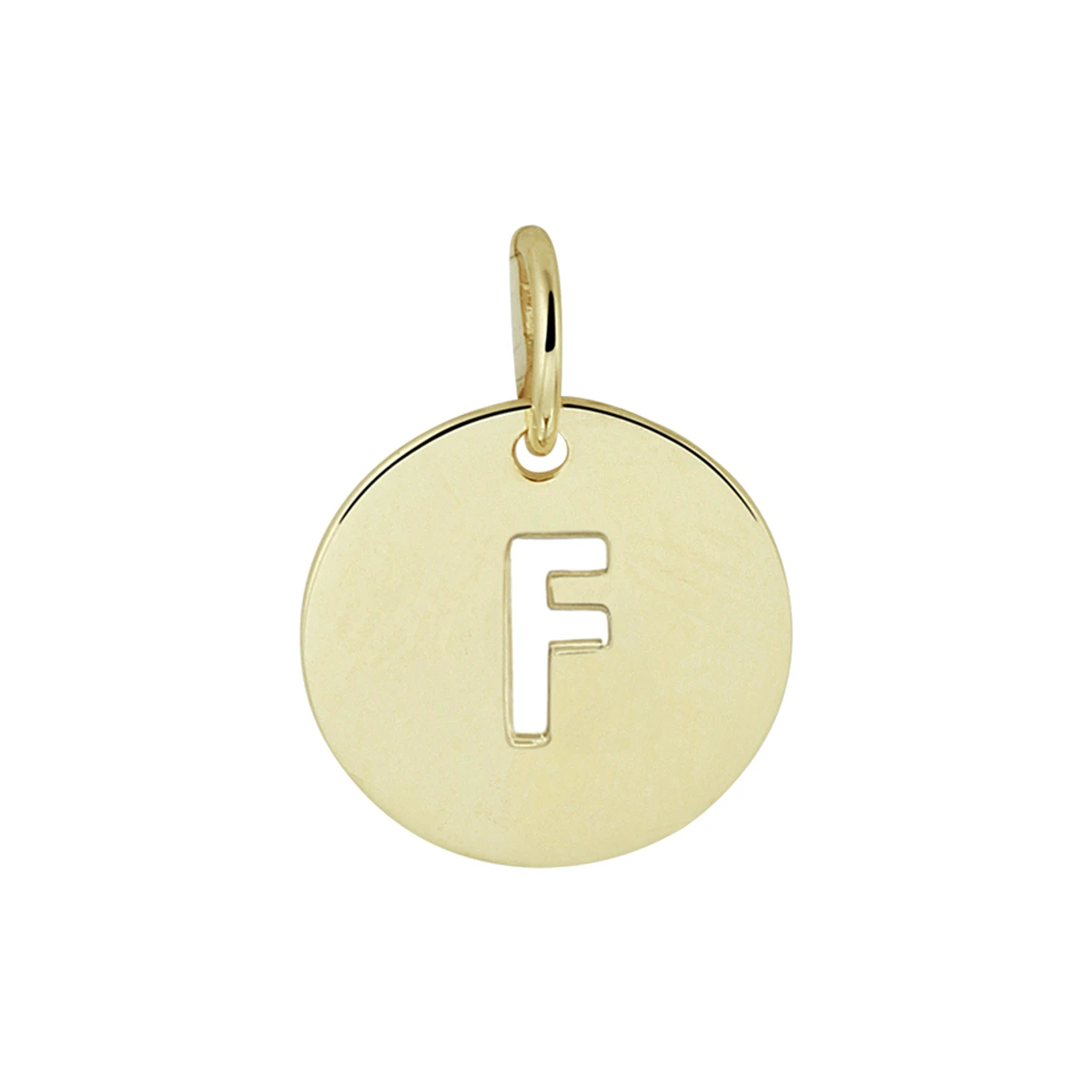 hanger letter 13 mm 14K geelgoud