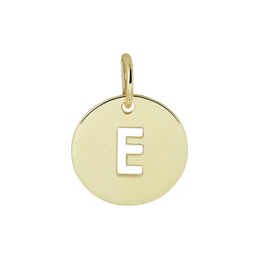 hanger letter 13 mm 14K geelgoud