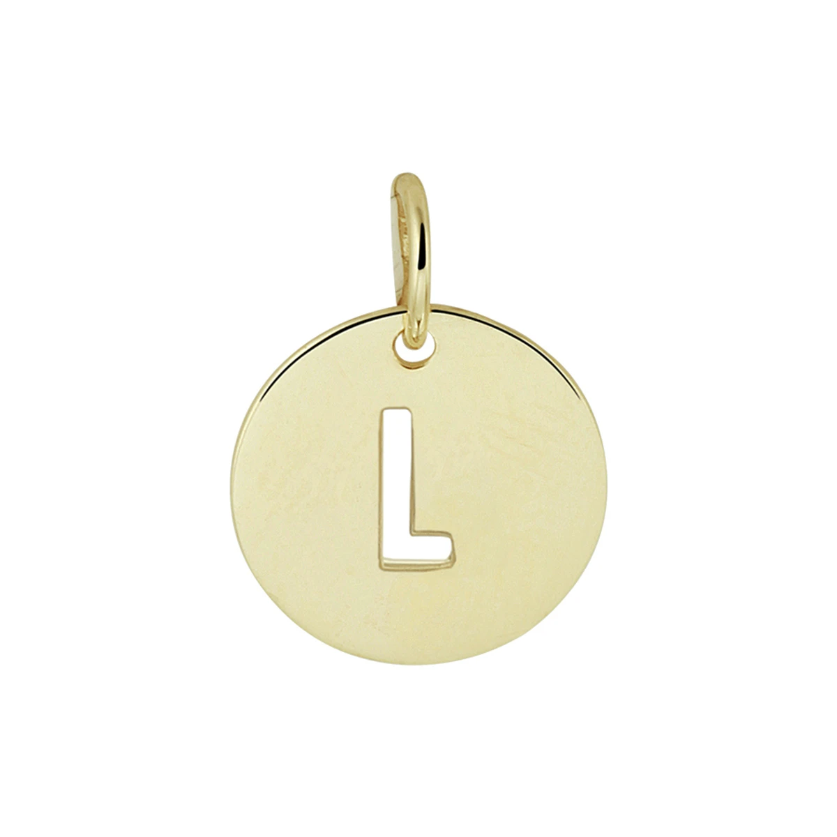 hanger letter 13 mm 14K geelgoud