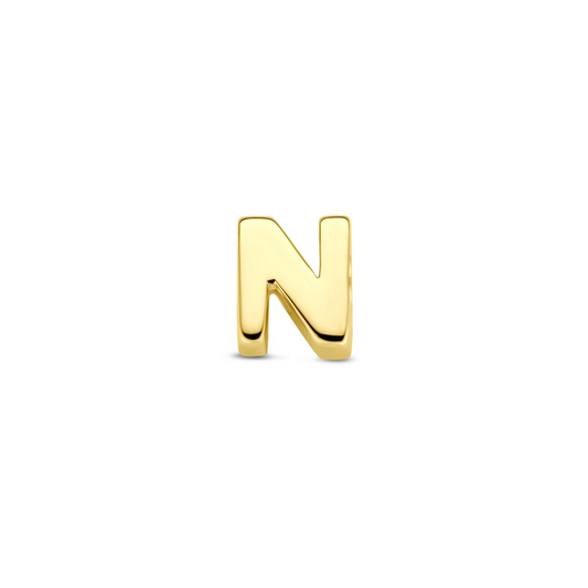hanger letter 14K geelgoud