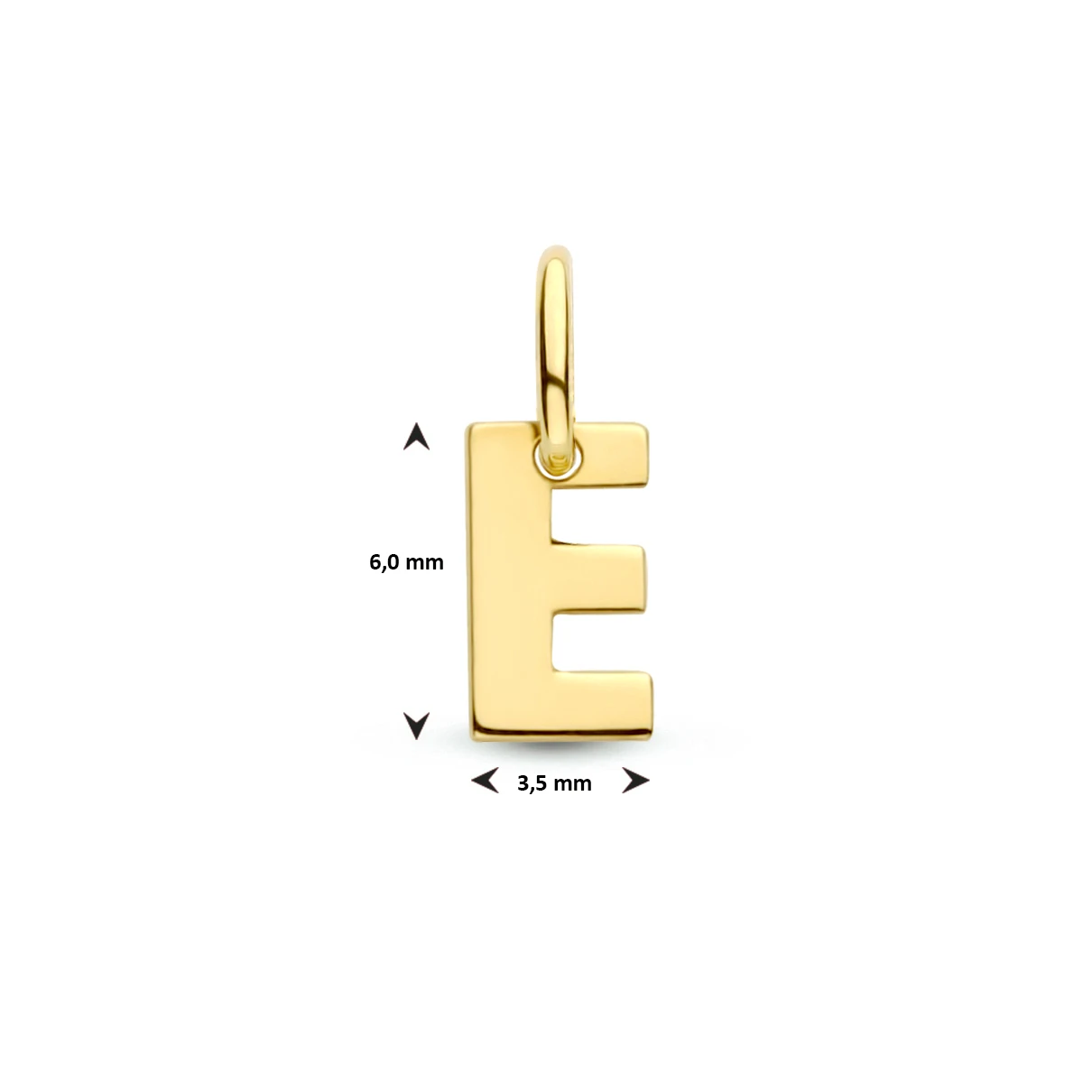 hanger letter 14K geelgoud