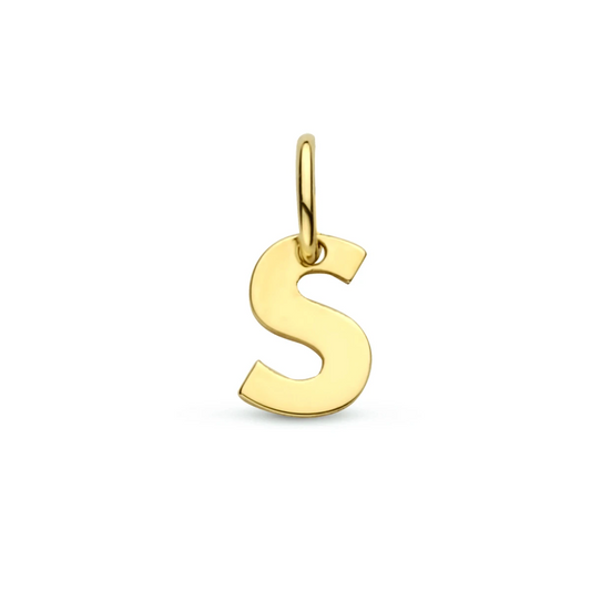 hanger letter 14K geelgoud