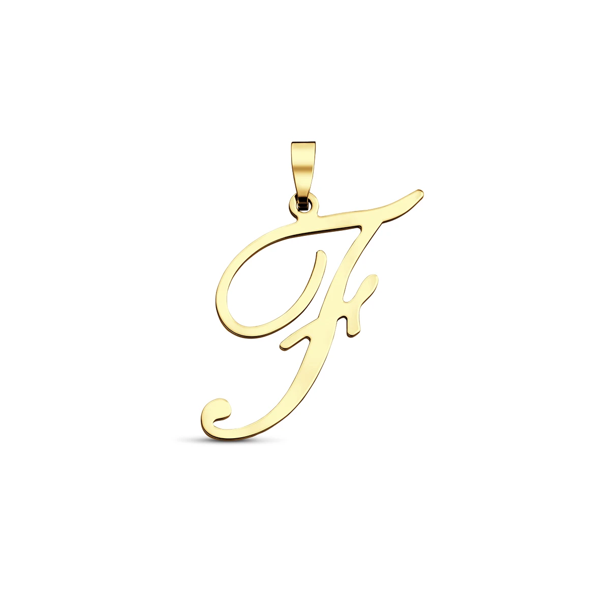 hanger letter 14K geelgoud