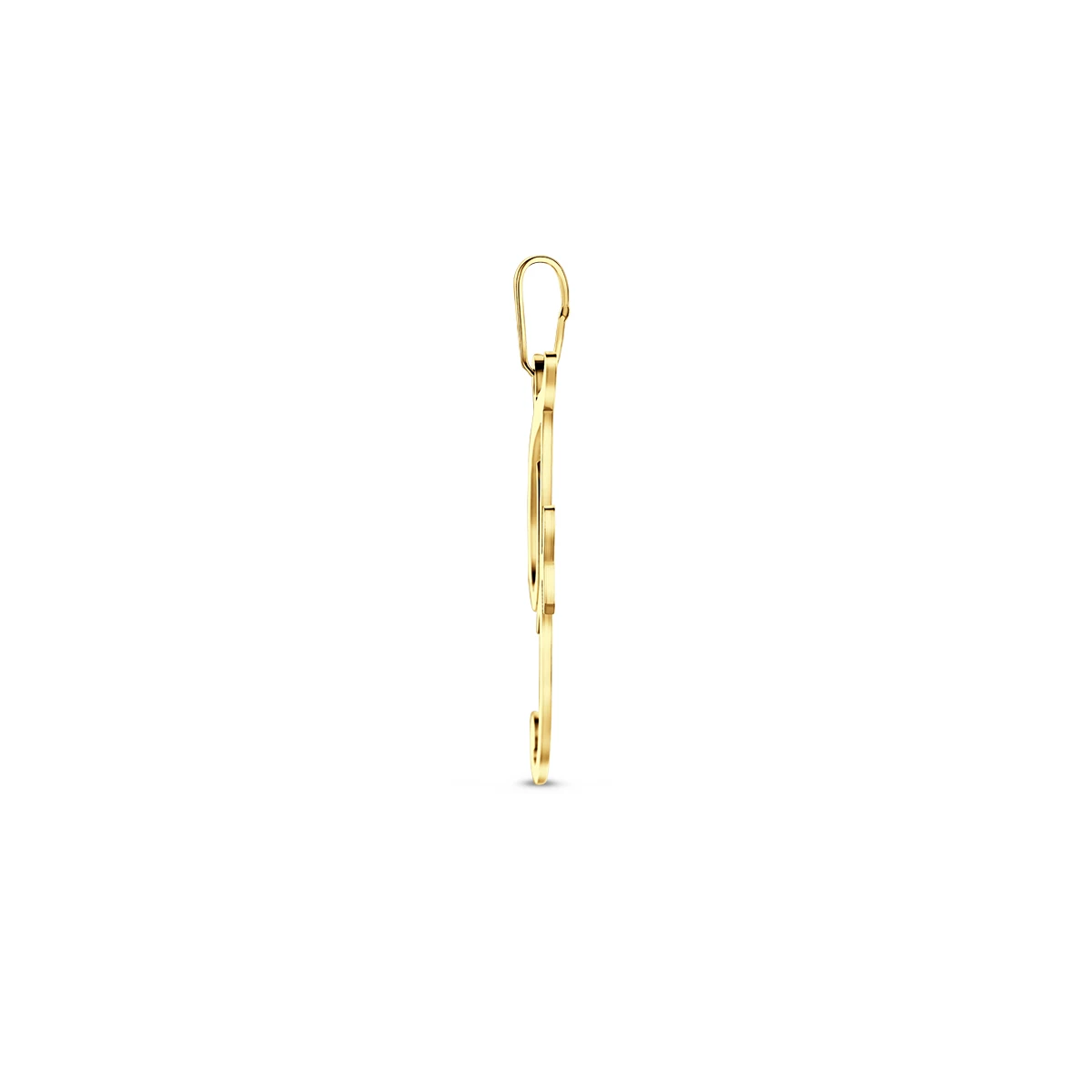 hanger letter 14K geelgoud