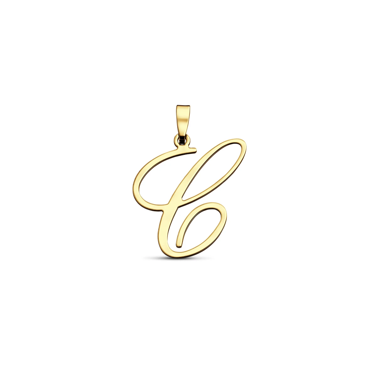 hanger letter 14K geelgoud