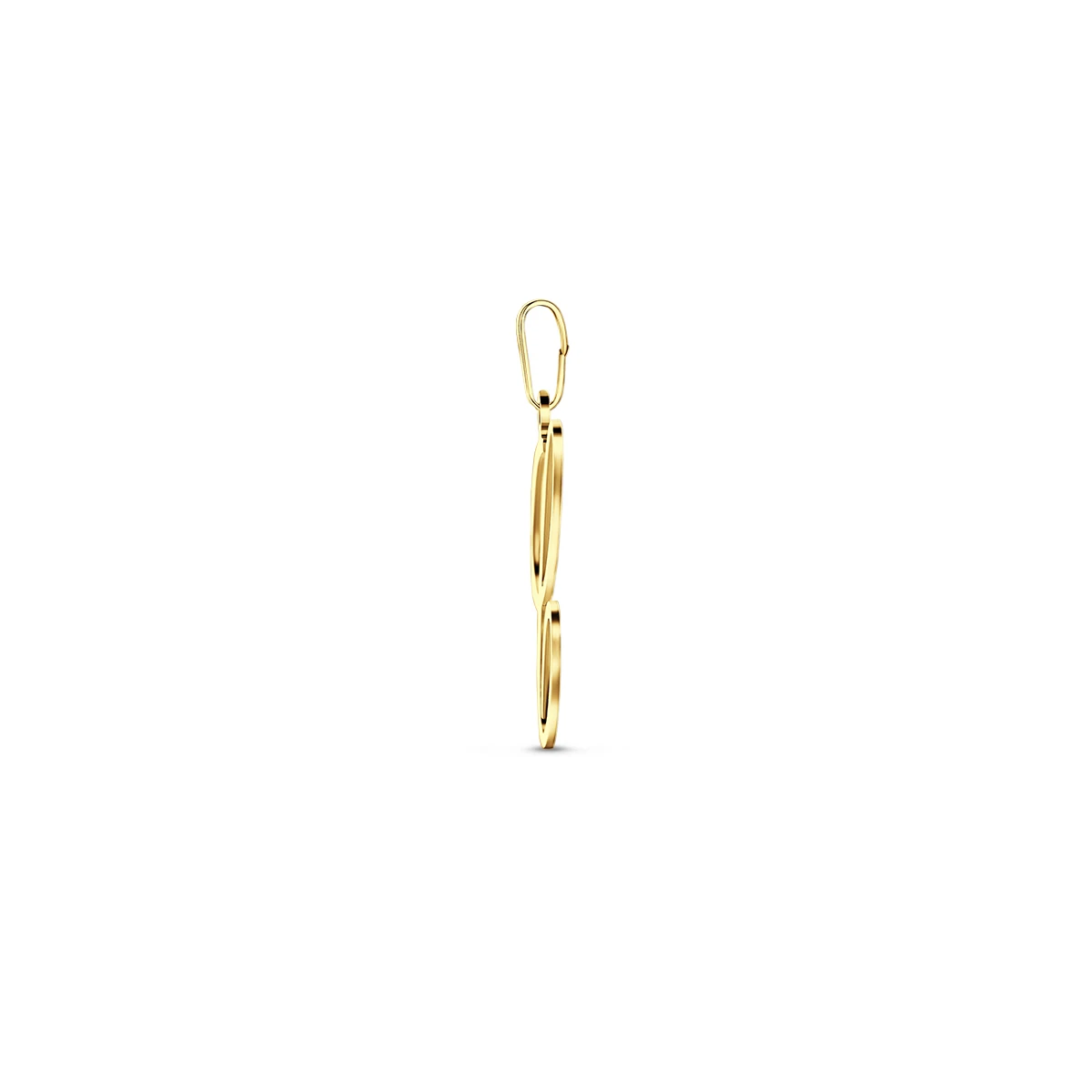 hanger letter 14K geelgoud