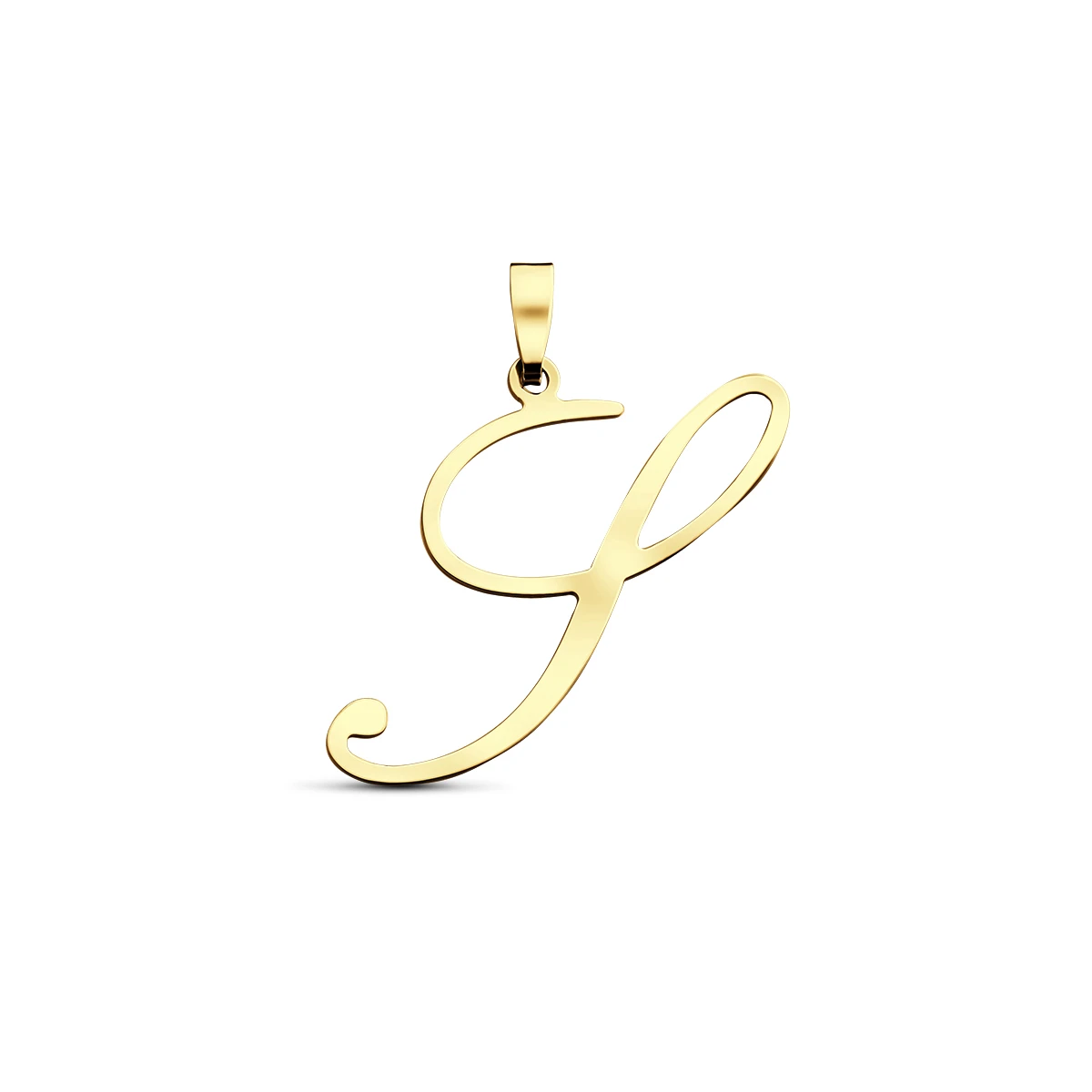 hanger letter 14K geelgoud
