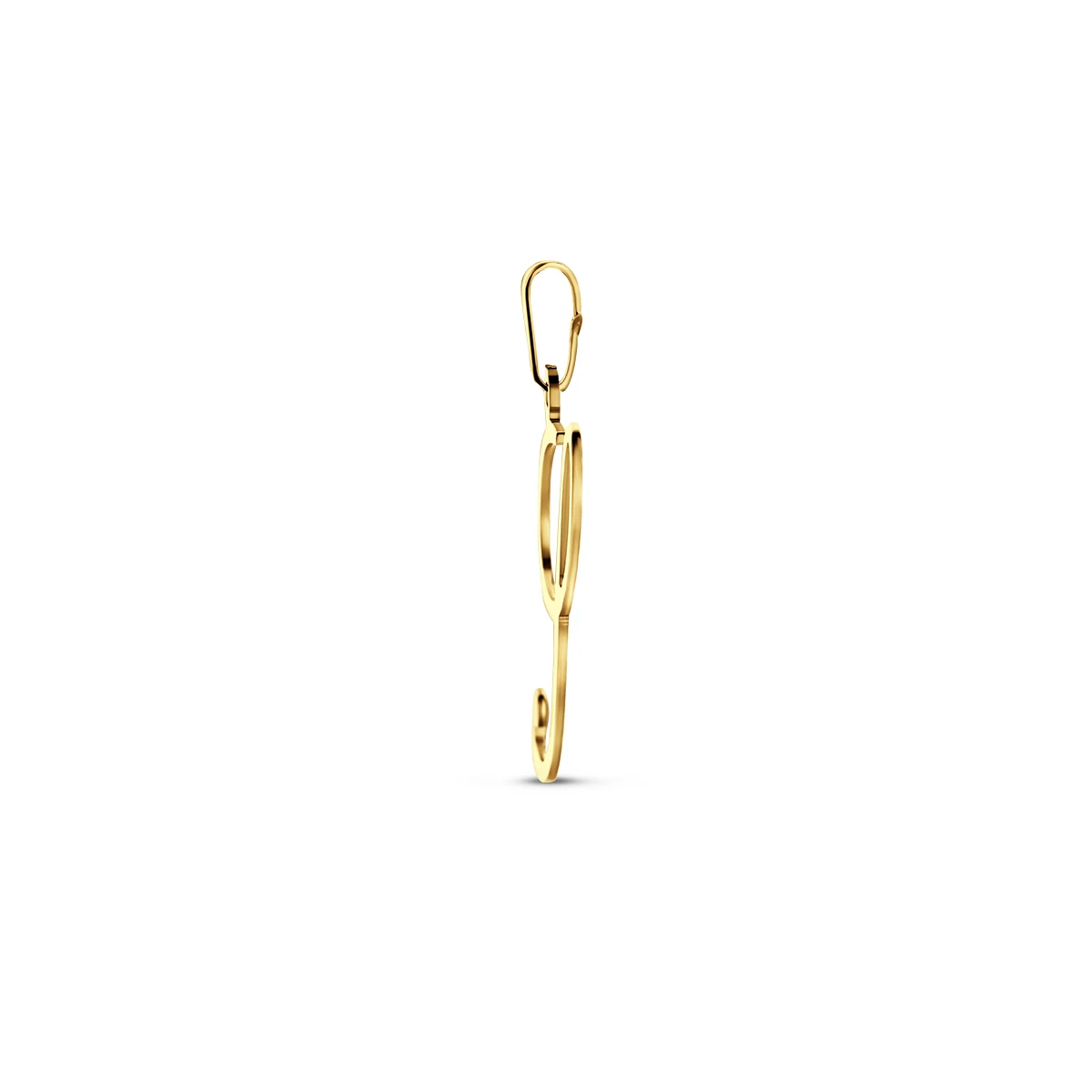 hanger letter 14K geelgoud