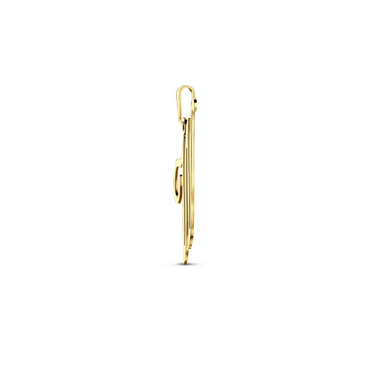 hanger letter 14K geelgoud