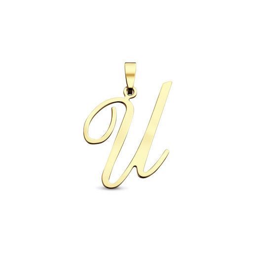 hanger letter 14K geelgoud
