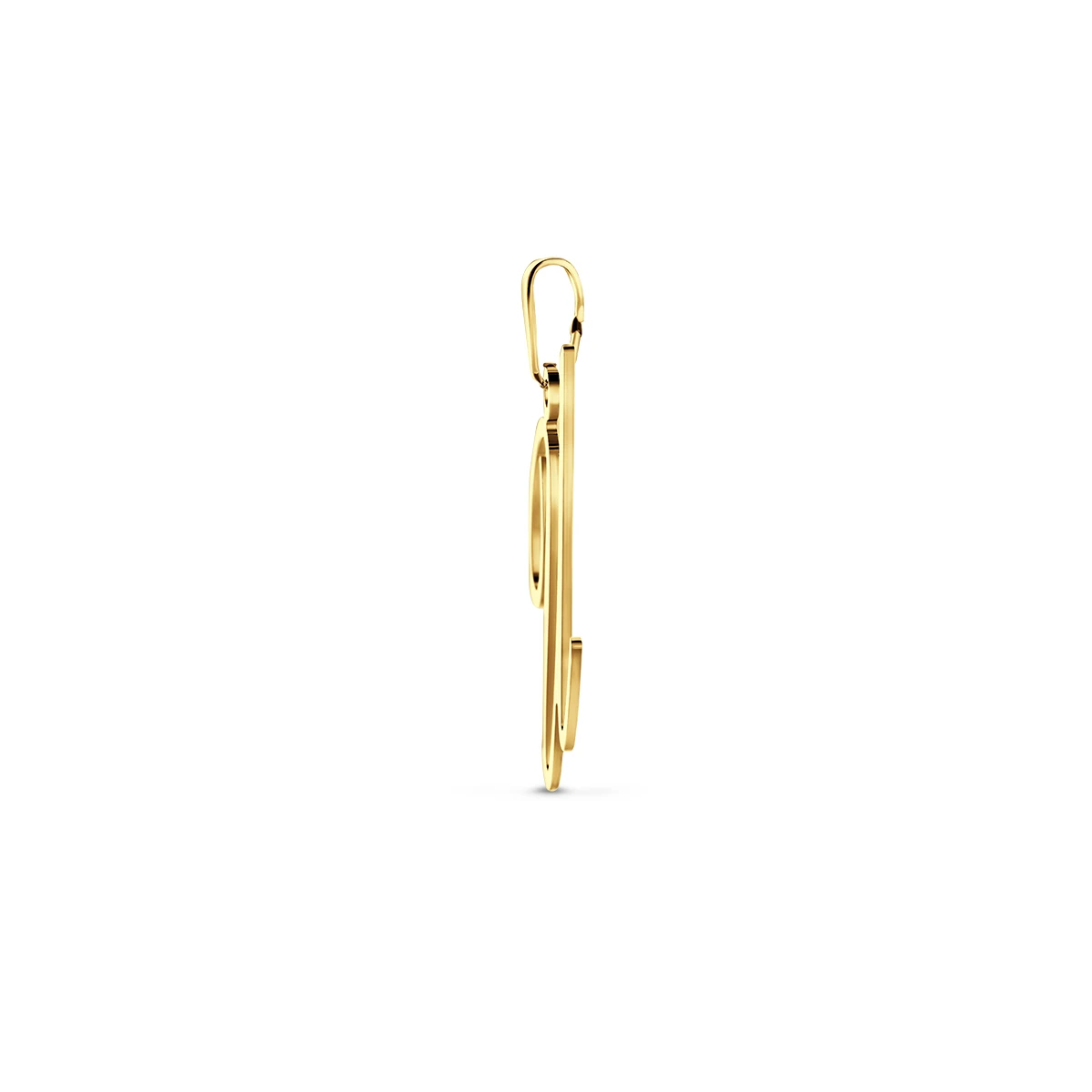 hanger letter 14K geelgoud