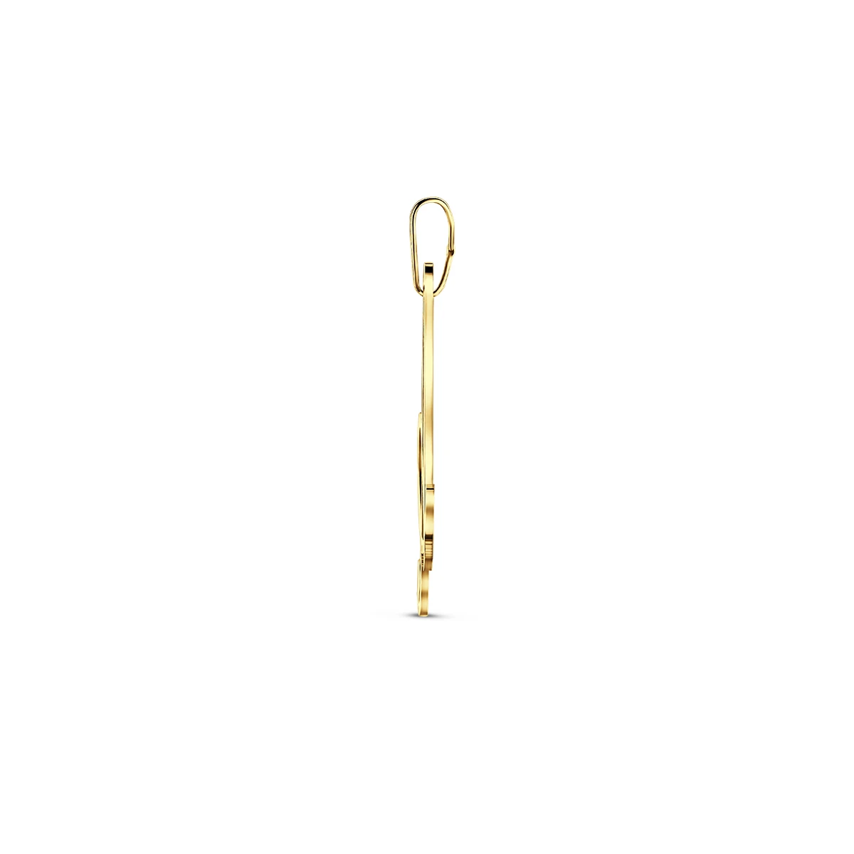 hanger letter 14K geelgoud