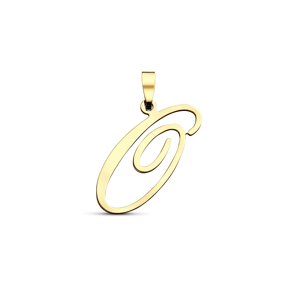 hanger letter 14K geelgoud
