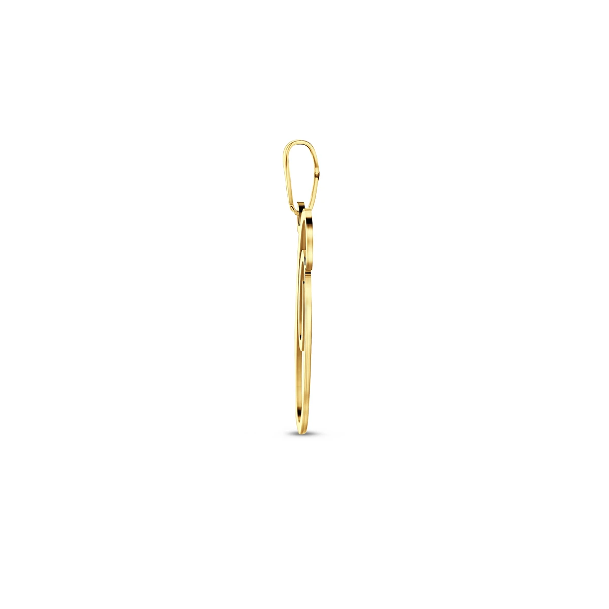 hanger letter 14K geelgoud