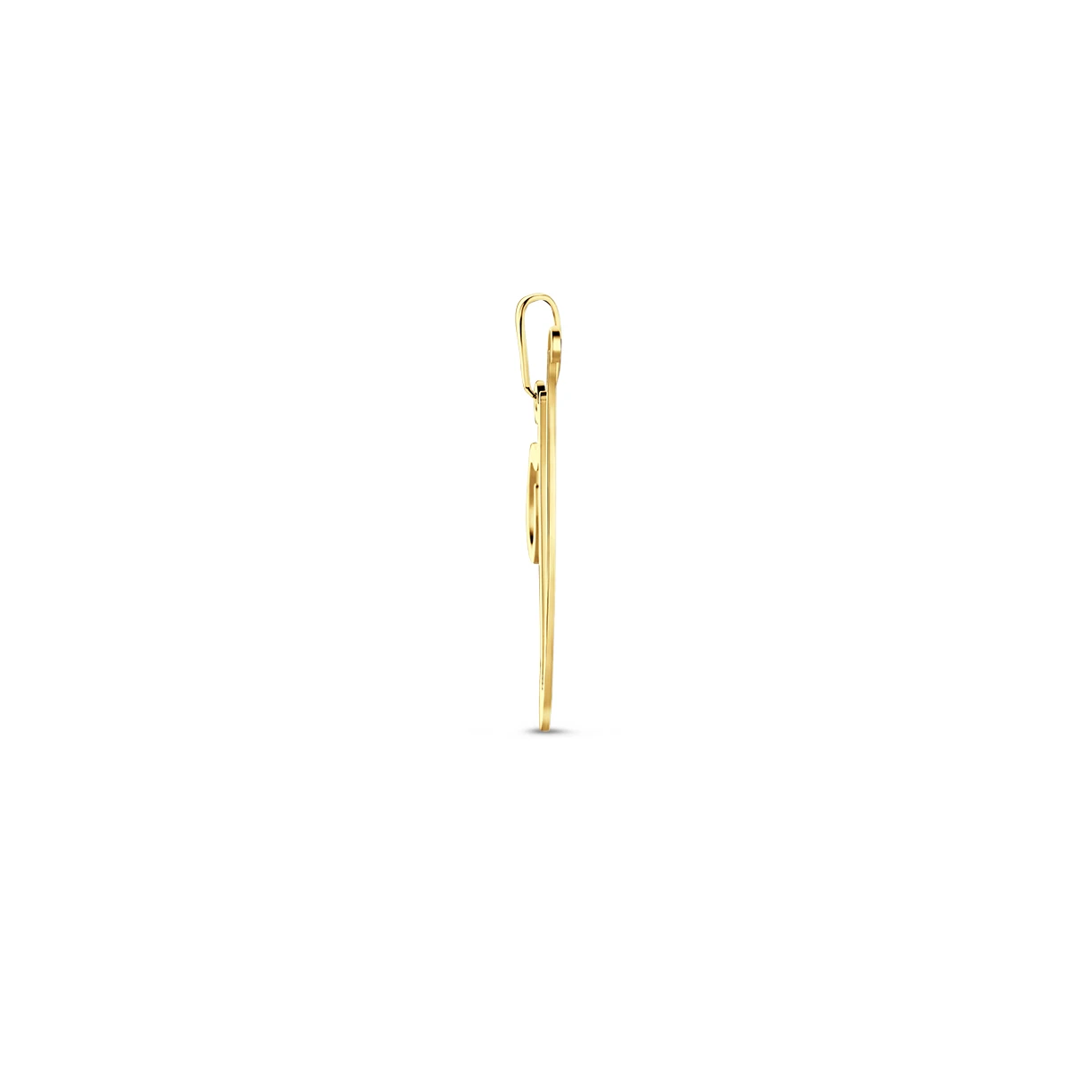 hanger letter 14K geelgoud