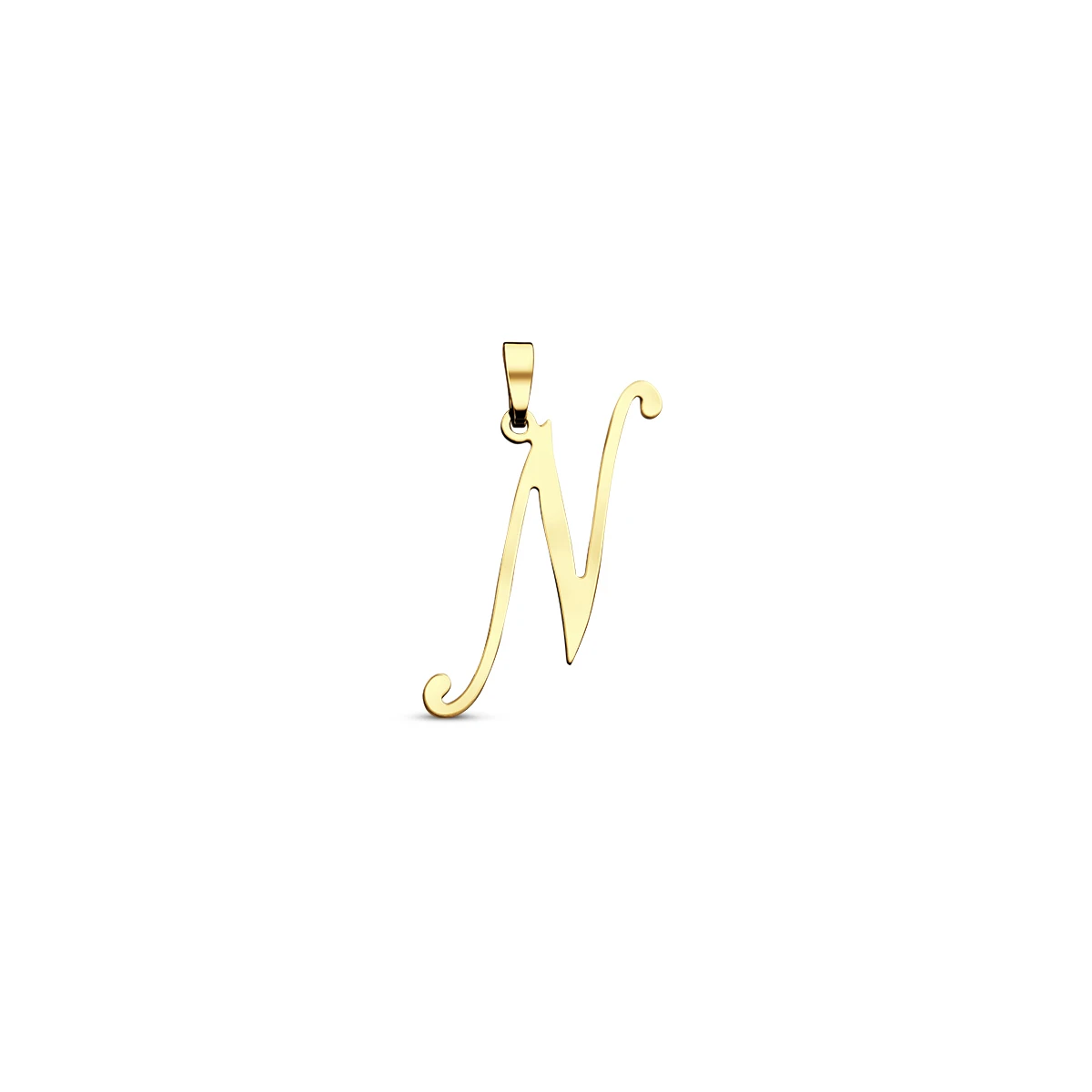 hanger letter 14K geelgoud