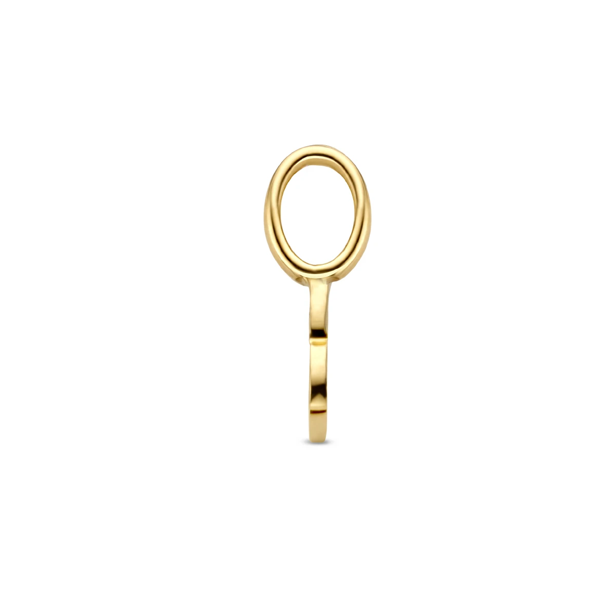 hanger letter 14K geelgoud