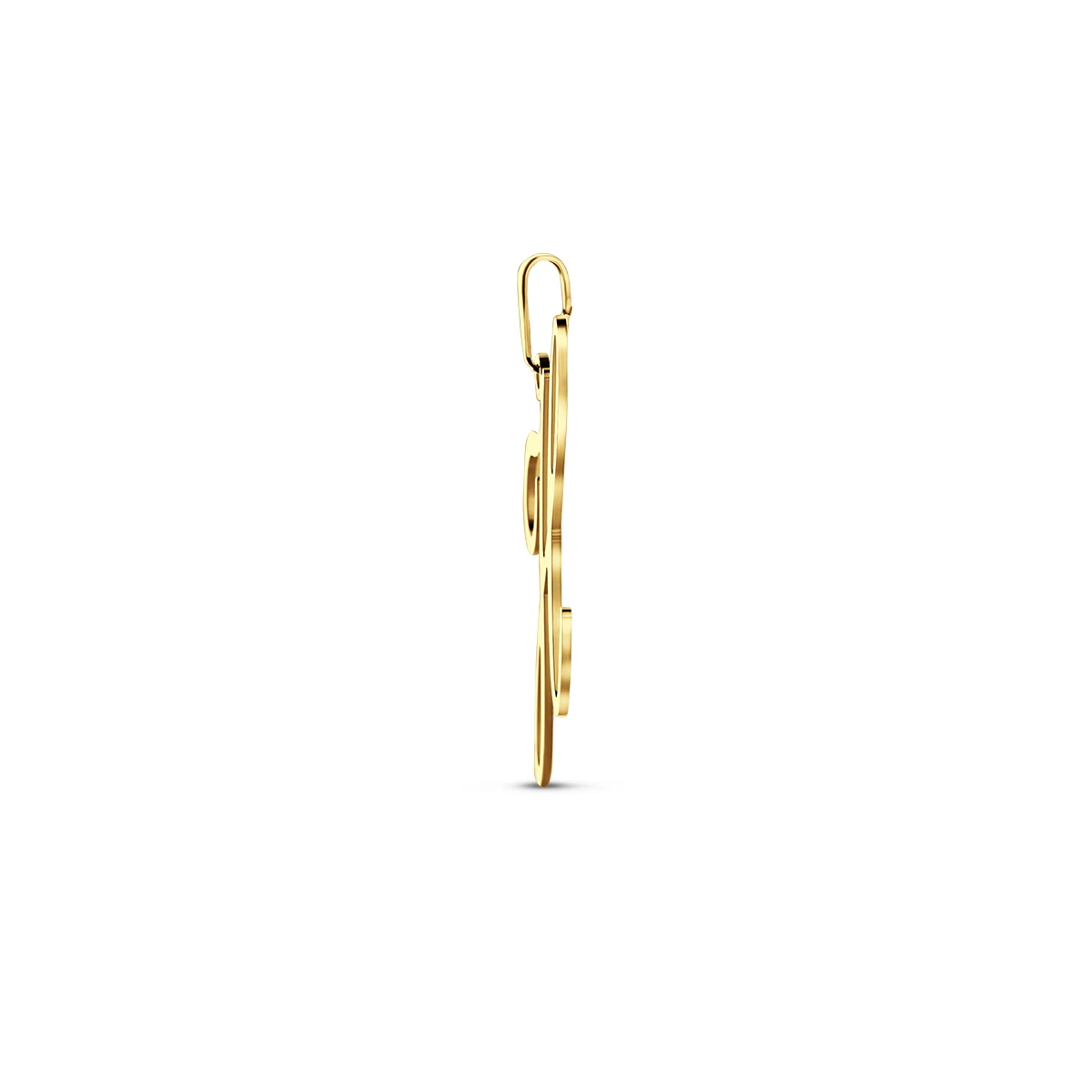 hanger letter 14K geelgoud