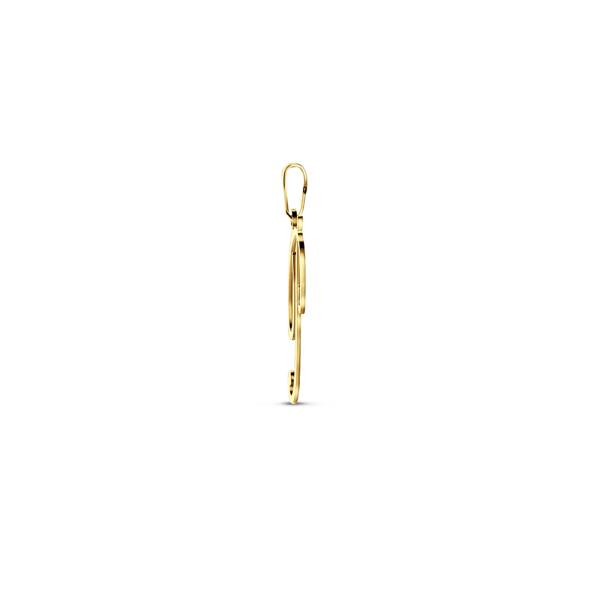 hanger letter 14K geelgoud