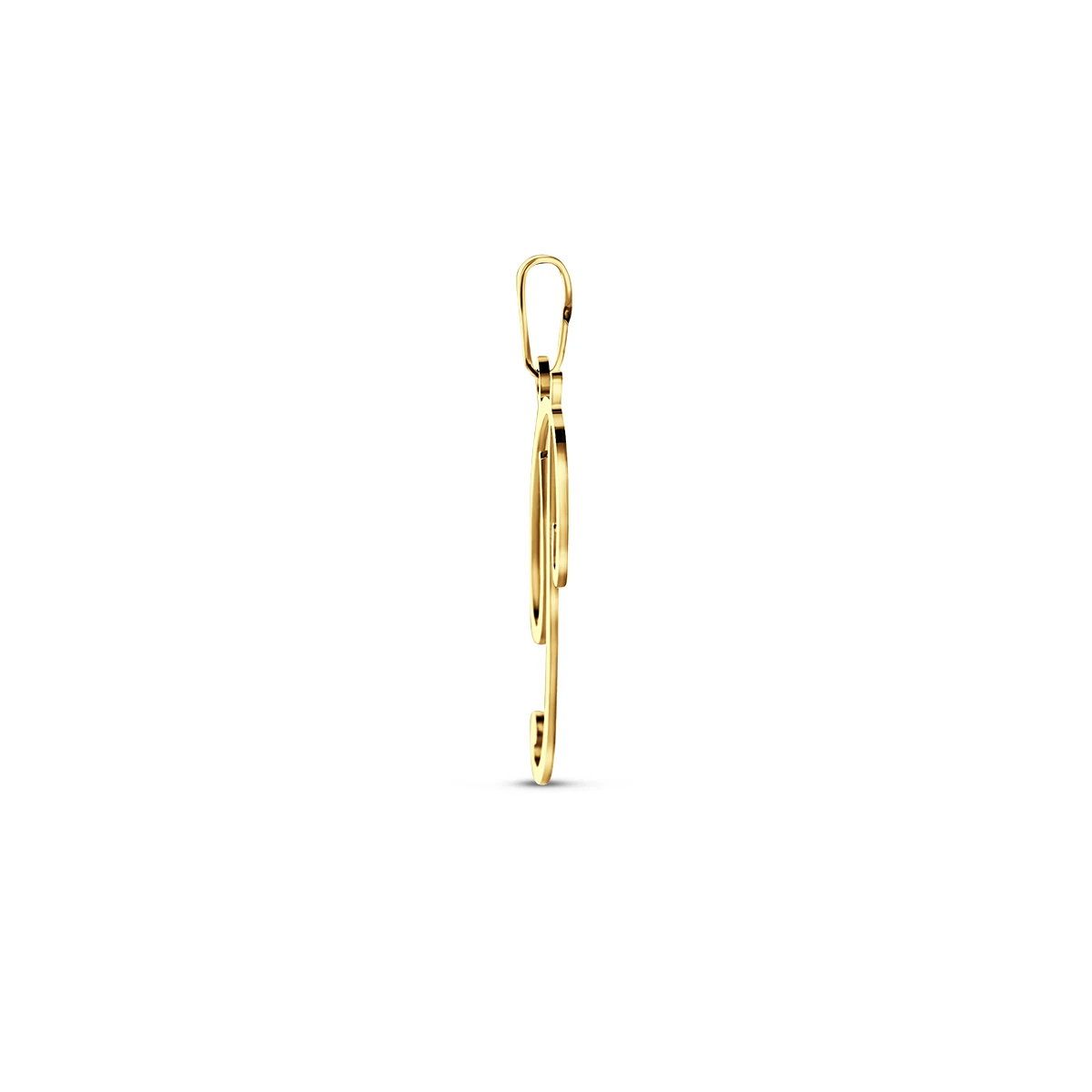 hanger letter 14K geelgoud