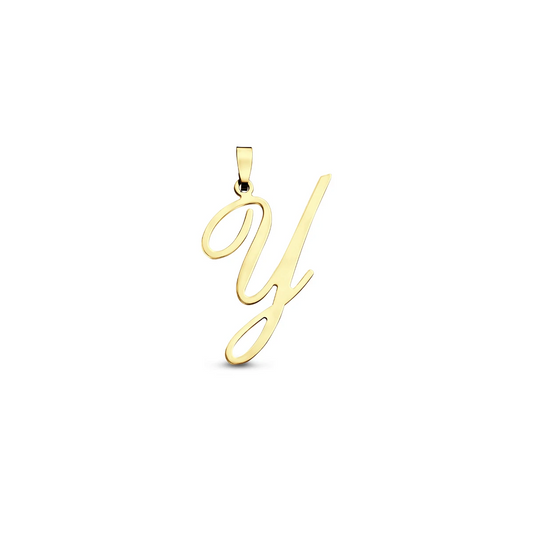 hanger letter 14K geelgoud