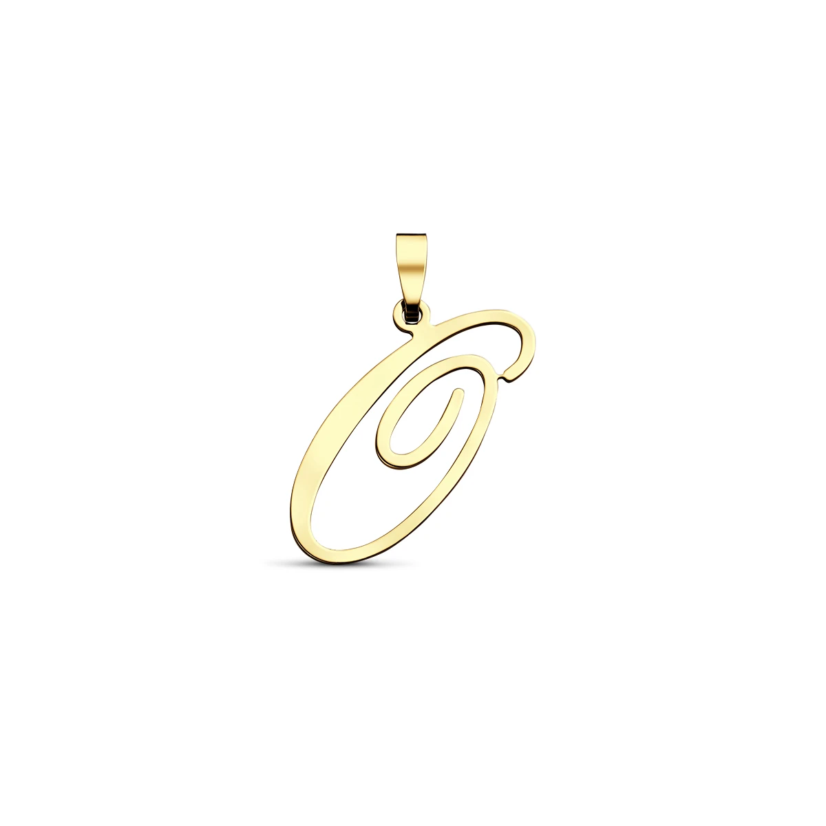 hanger letter 14K geelgoud