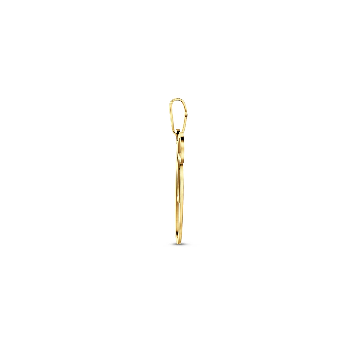 hanger letter 14K geelgoud
