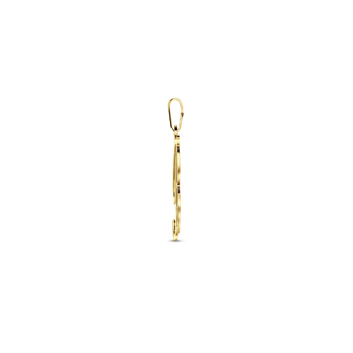 hanger letter 14K geelgoud