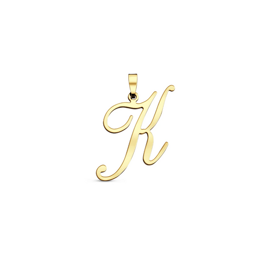 hanger letter 14K geelgoud