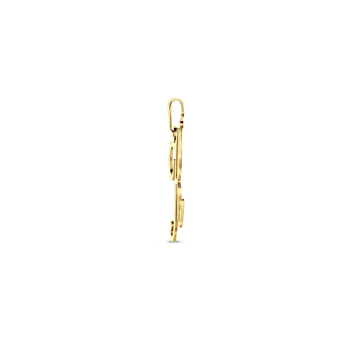 hanger letter 14K geelgoud