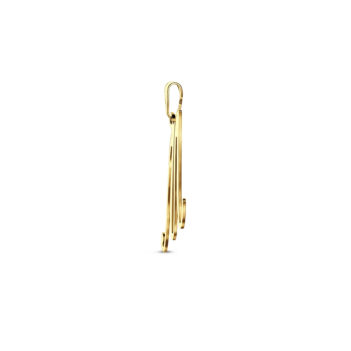 hanger letter 14K geelgoud
