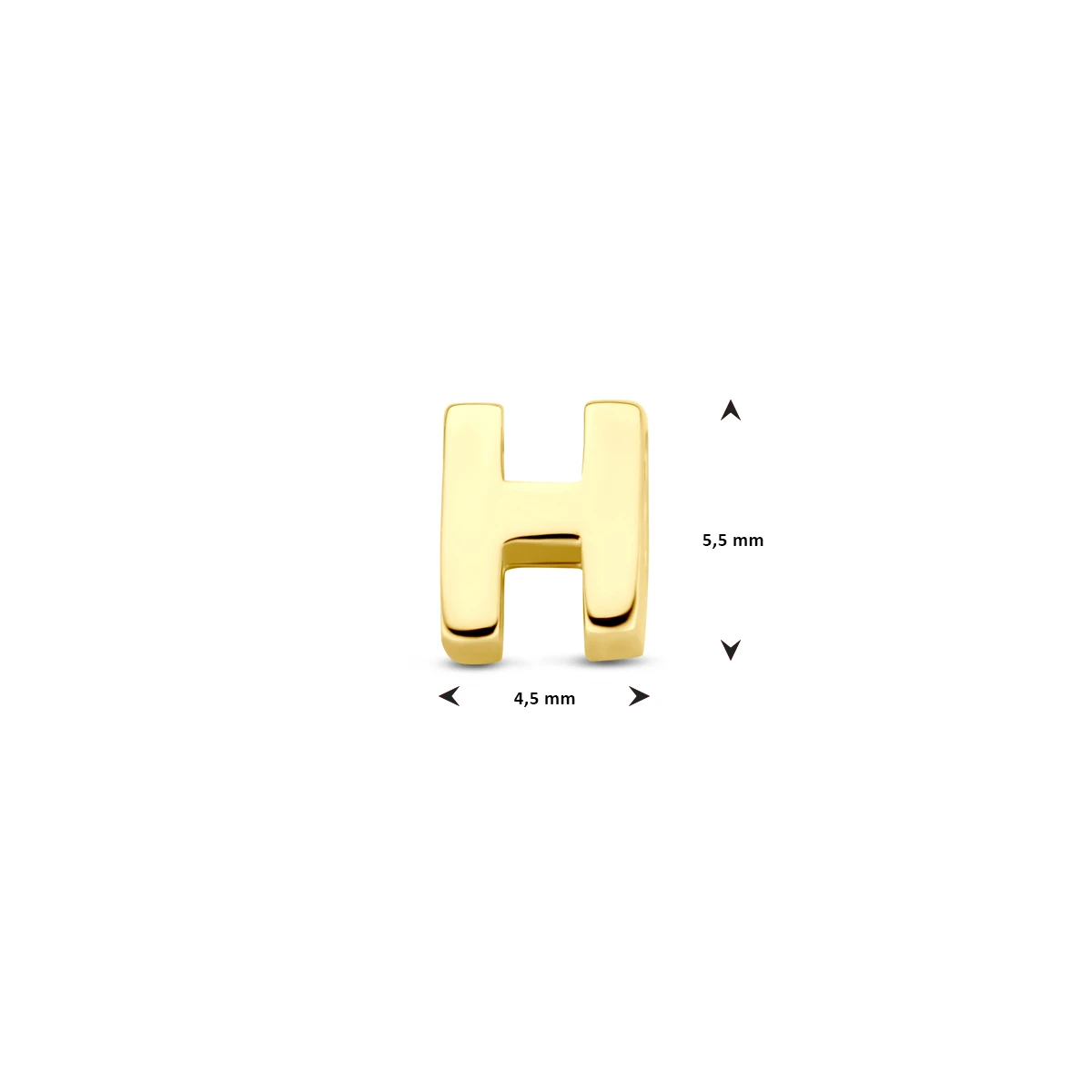 hanger letter 14K geelgoud