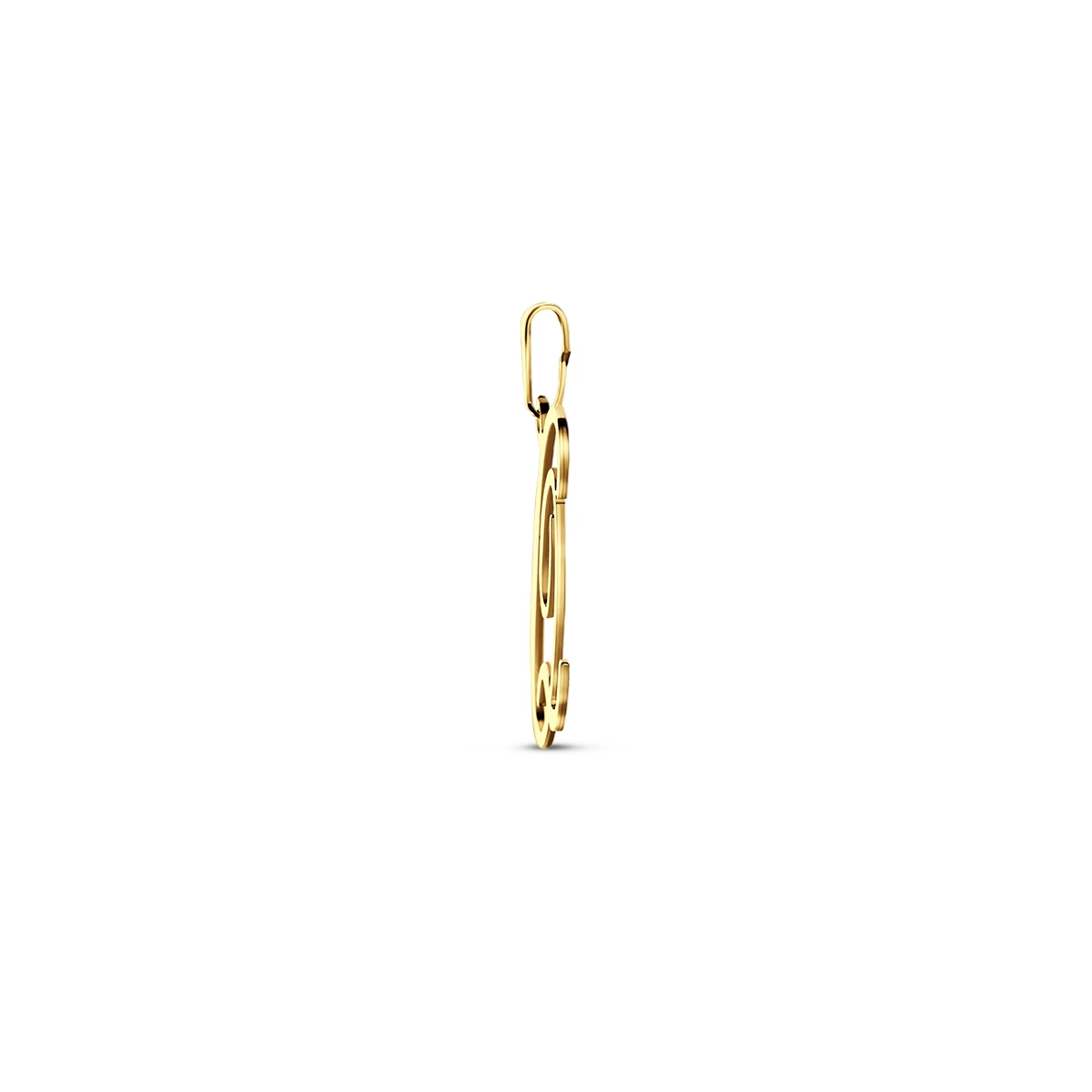 hanger letter 14K geelgoud