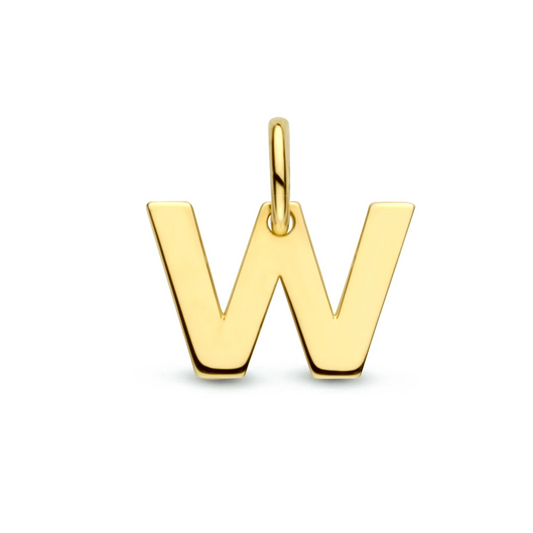 hanger letter 14K geelgoud